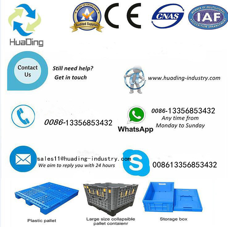 Large Plastic Bulk Container 1200*1000*760 Pallet Box