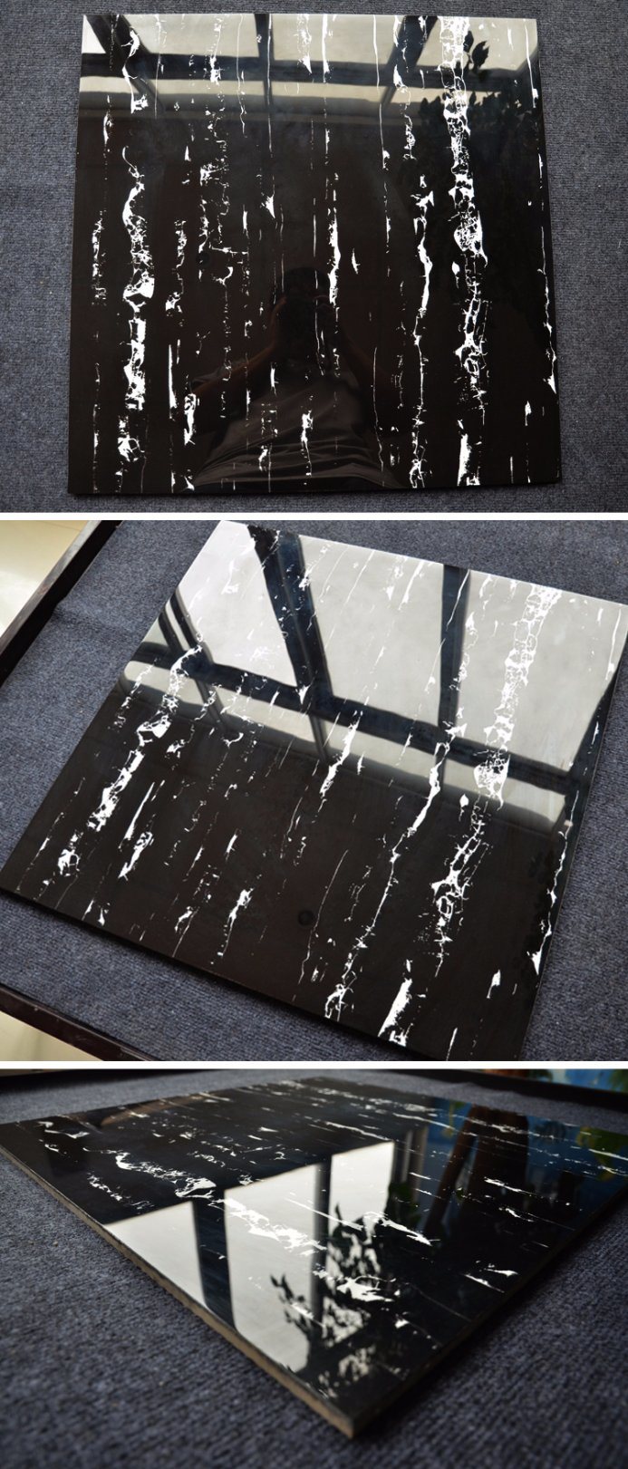 Building Material Factory Price Black White Stripe Stone Marble
