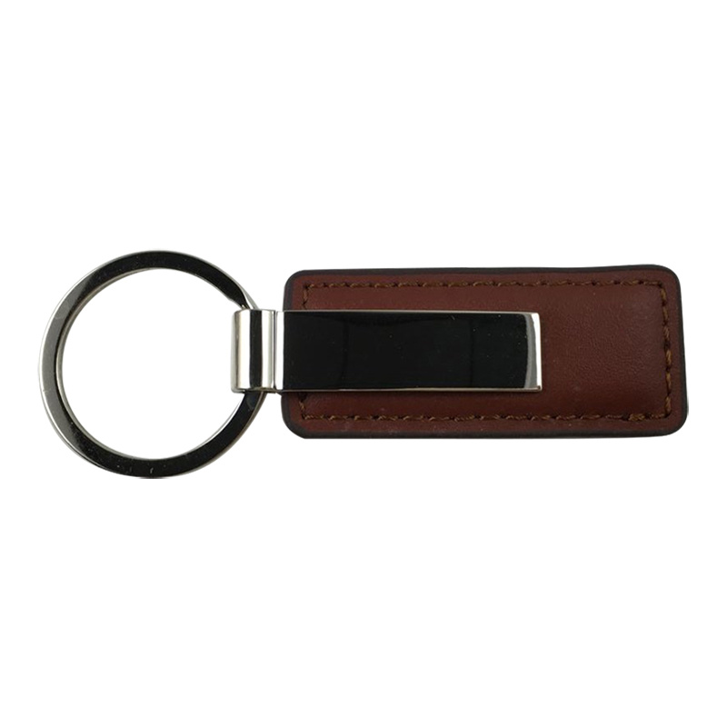 Promotion Handmade Custom PU Leather Car Keychain