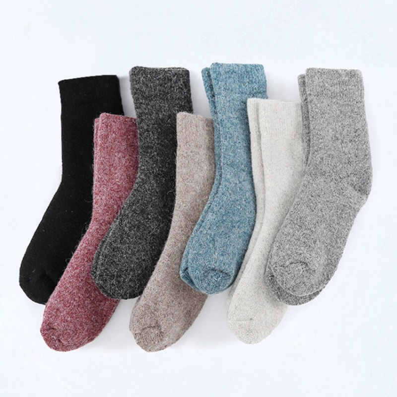 Men's Hot Sale Solid Color Wool Socks