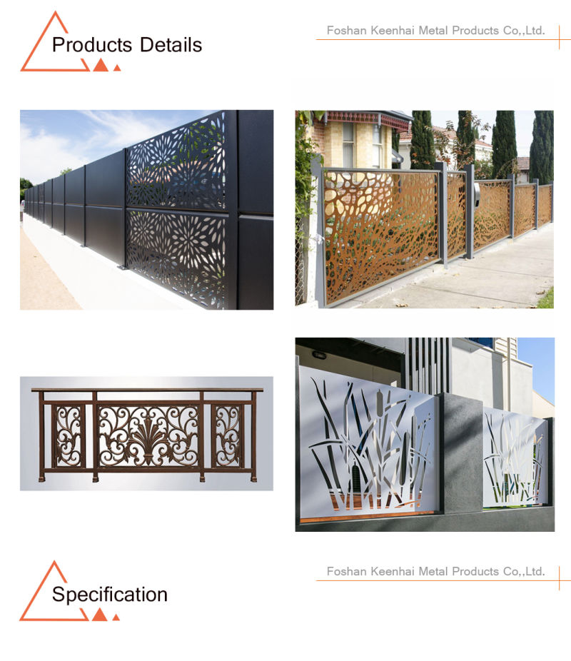 Decorative Garden Aluminum Ornamental Fence