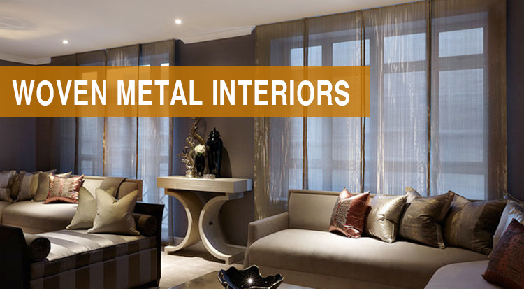 Woven Metal Interiors Home Decorative Mesh