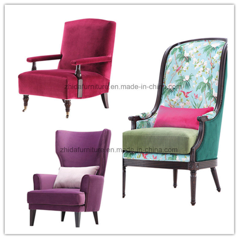New Design Upholstery Fabric Single Sofa Chair Armchair