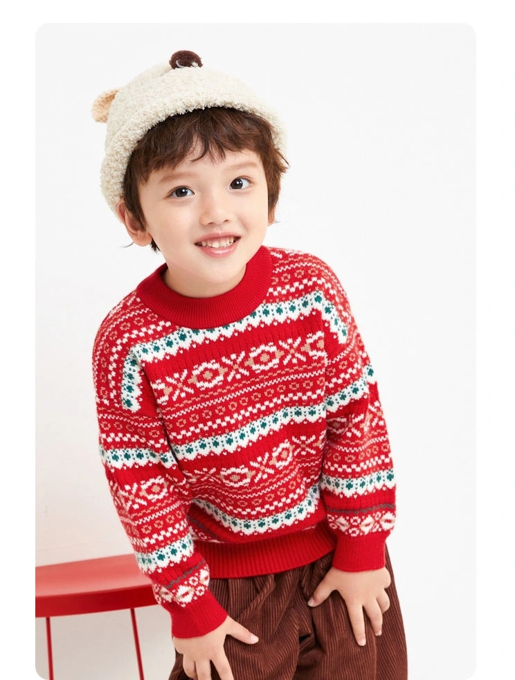 Kids Boys Sweater Hand Knit Wool Design for Children Striped Cardigan