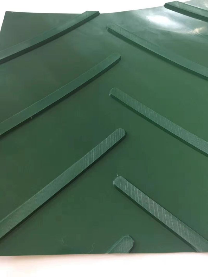 Staggered Herringbone PVC Agricultural Conveyor Belts for Seeds Processing