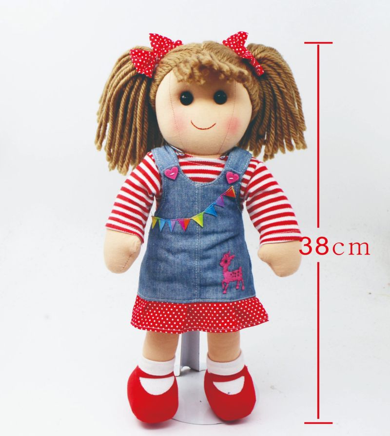 Custom Baby Girl Hand Made Stuffed Plush Rag Doll