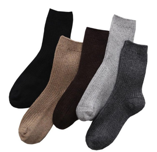 OEM Custom Winter Thermal Uniform Mens Cashmere Wool Business Socks