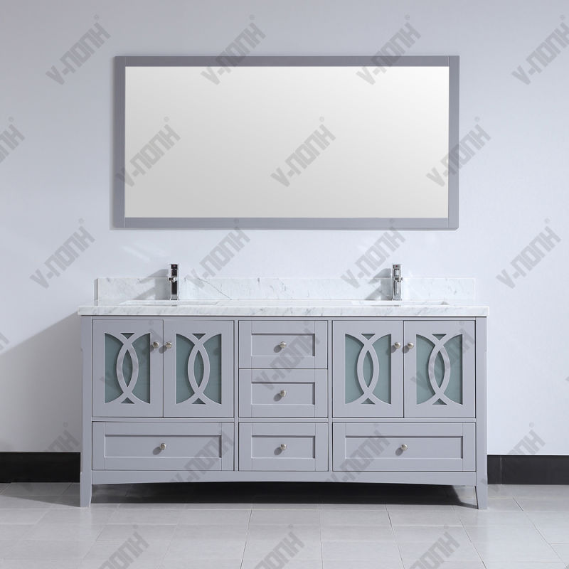 Hot-Series72inch White Large Storage Space Bathroom Vanity