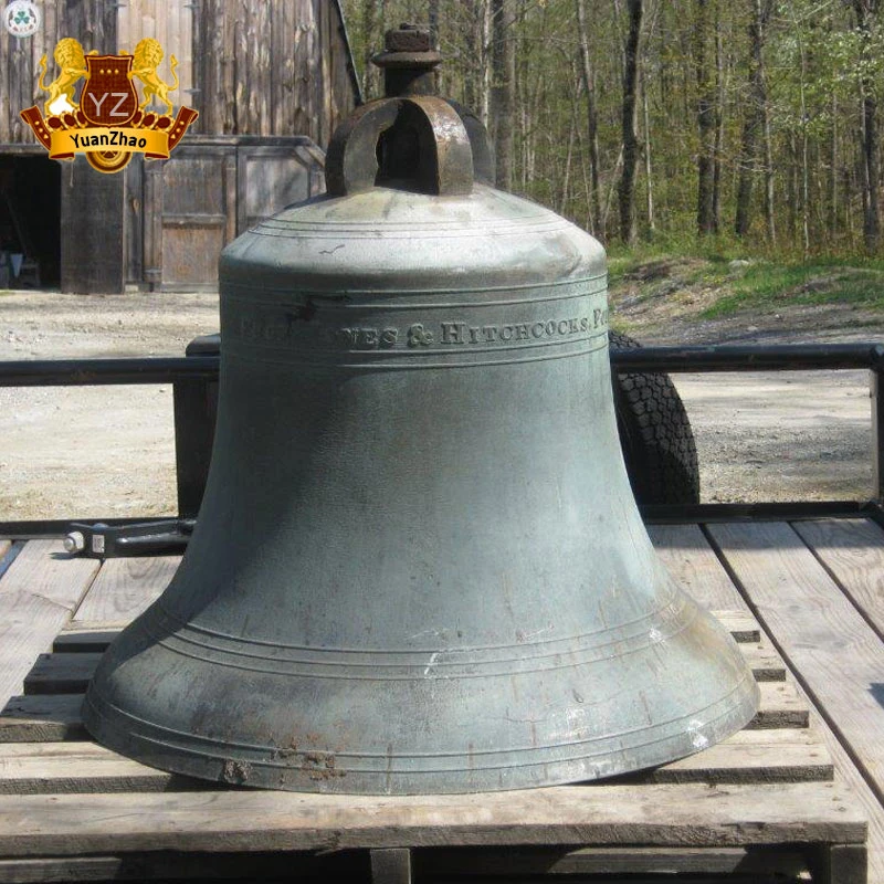 Handmade Large Life Size Antique Bronze Church Bell for Sale