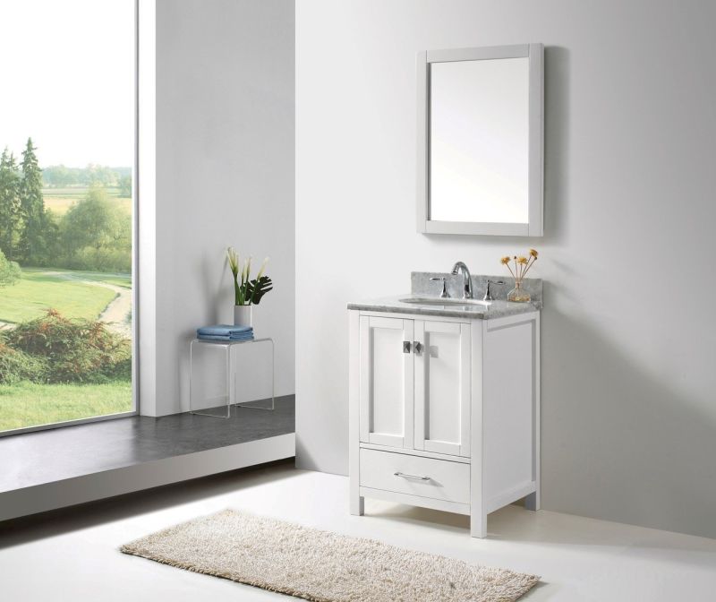 New Design Solid Wood Single Bathroom Vanity