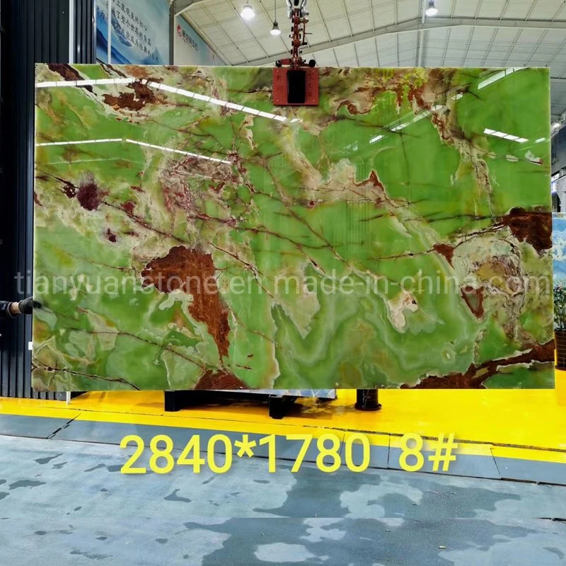 Pakistani Green Onyx Slab and Tiles for Counterop and TV Wall Decor