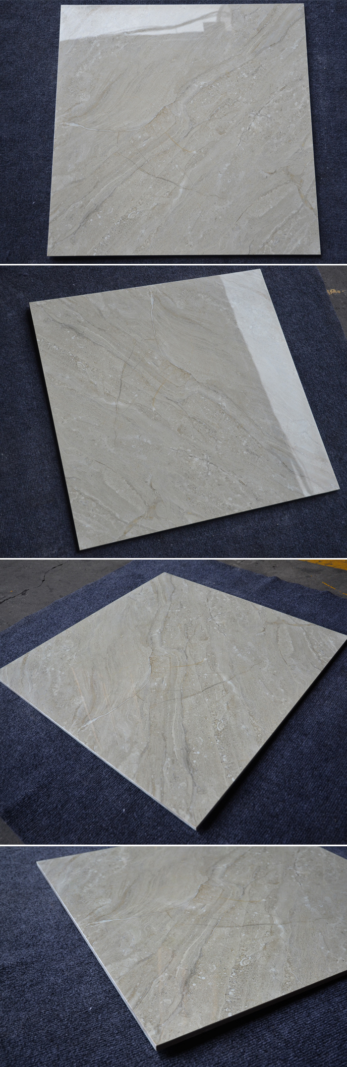 Largest Manufacturers Gray Marble Textured Glazed Porcelain Floor Tile