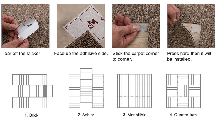 Non-Slip Bathroom Mat Carpet Solid Carpet Living Room and Floor Carpet for Sale