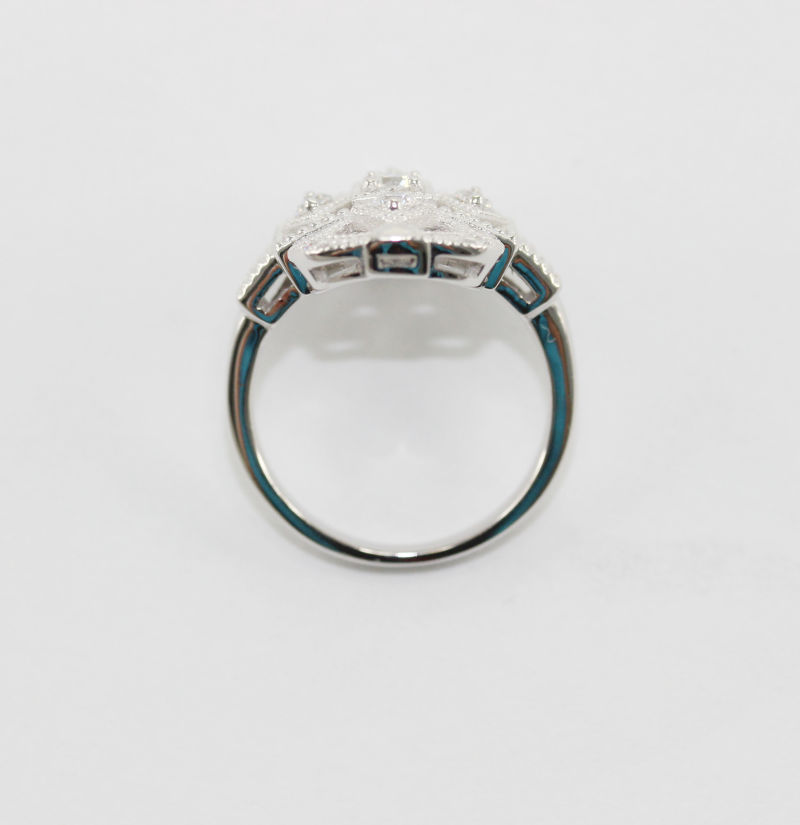 925 Silver Fashion Design Geometric Pattern Individual Ring