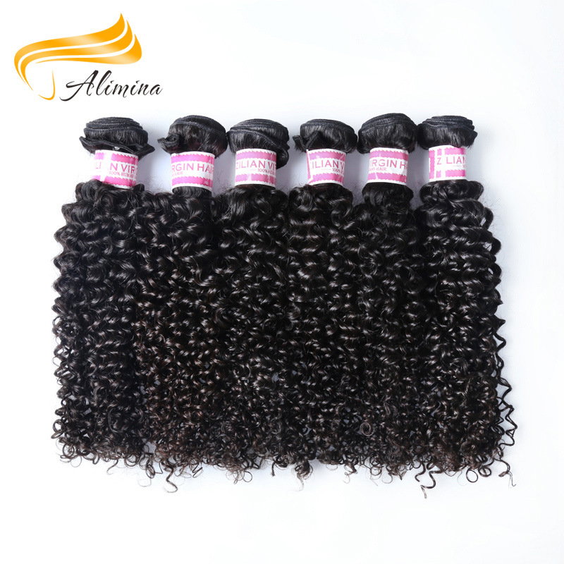 Grade 10A Kinky Curly Hair Pieces Wholesale Brazilian Remy Hair