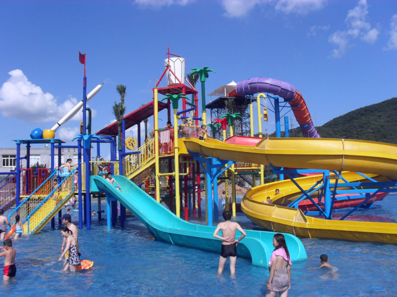 Medium Multi-Slides Water Playground for Water Park Equipment (WH-018)