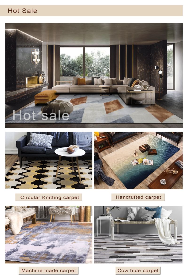 High Cut Low Loop Pile Wool Carpets Floor Carpet Rug