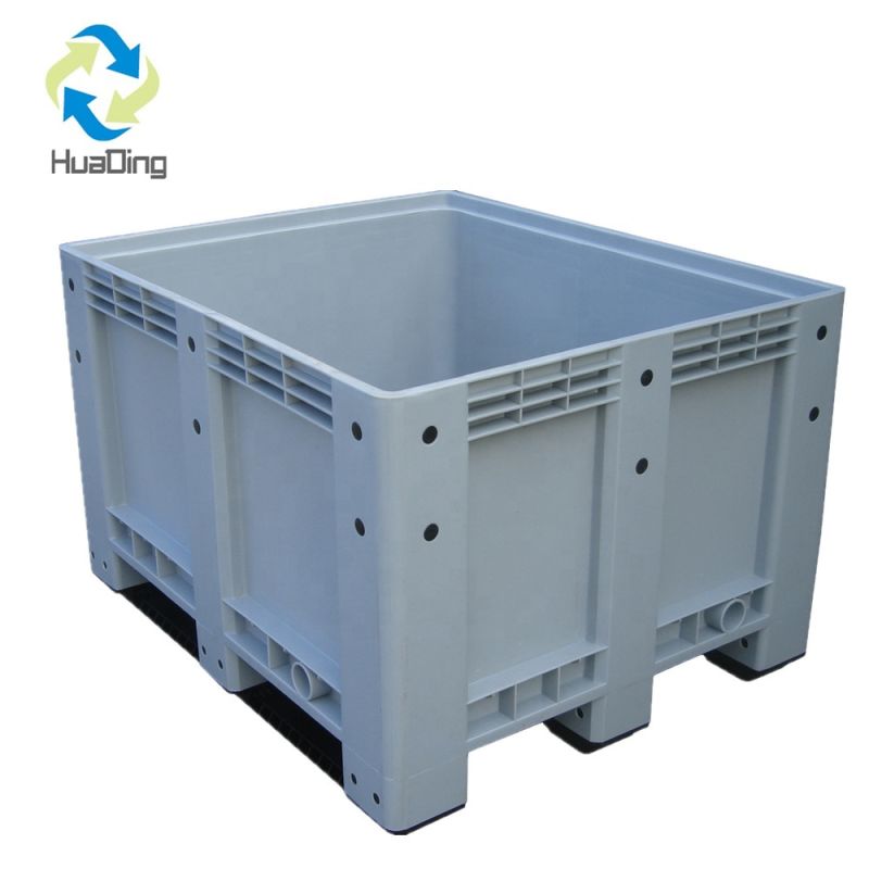 Large High Collapsible Plastic Bulk Container Pallet Box 1200*1000*760
