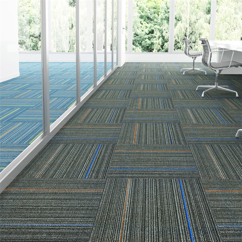 Cheap Price Polypropylene Surface with Nonwoven Backing Jacquard Carpet Tiles