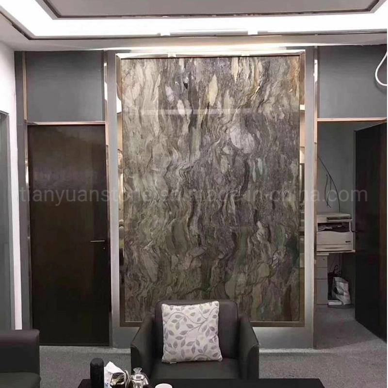 Luxury Stone Kitchen Countertop Flooring Tile Slab Silk Road Granite