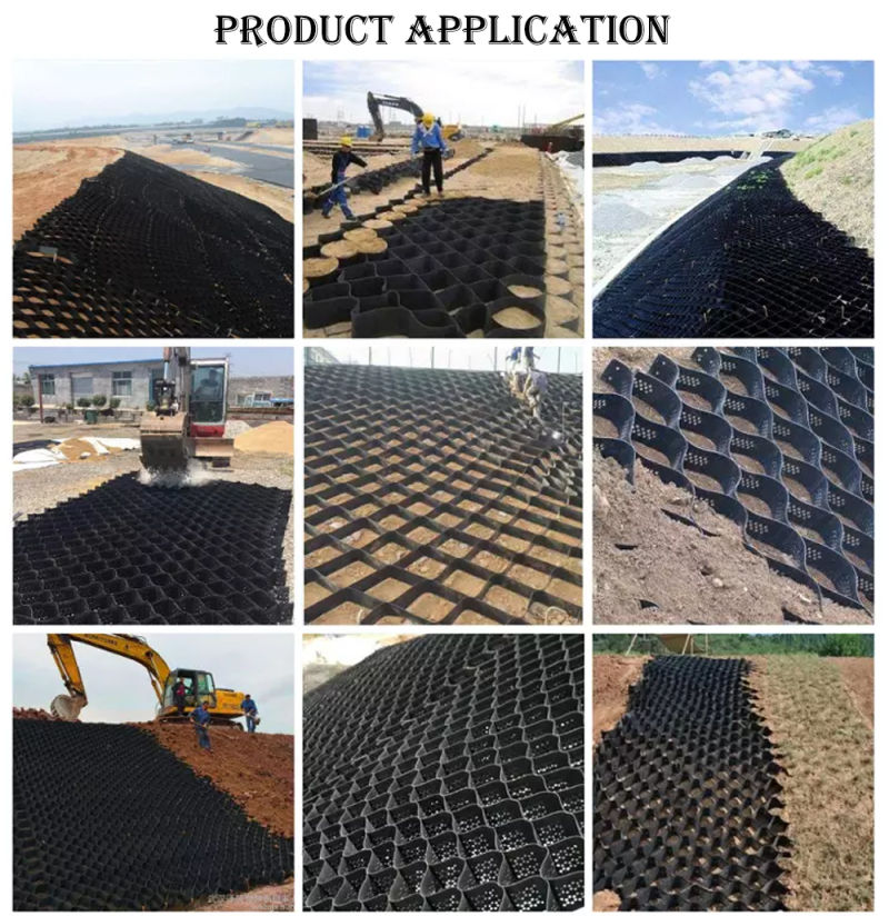 Gravel Paving HDPE Geocell with Textured Surface for Gravel Stabilizer