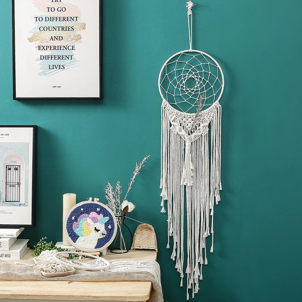 Foreign Trade Direct Supply Ins Decoration Nordic Style Home Dream Catcher Hand Woven Tapestry Family Wall Pendant