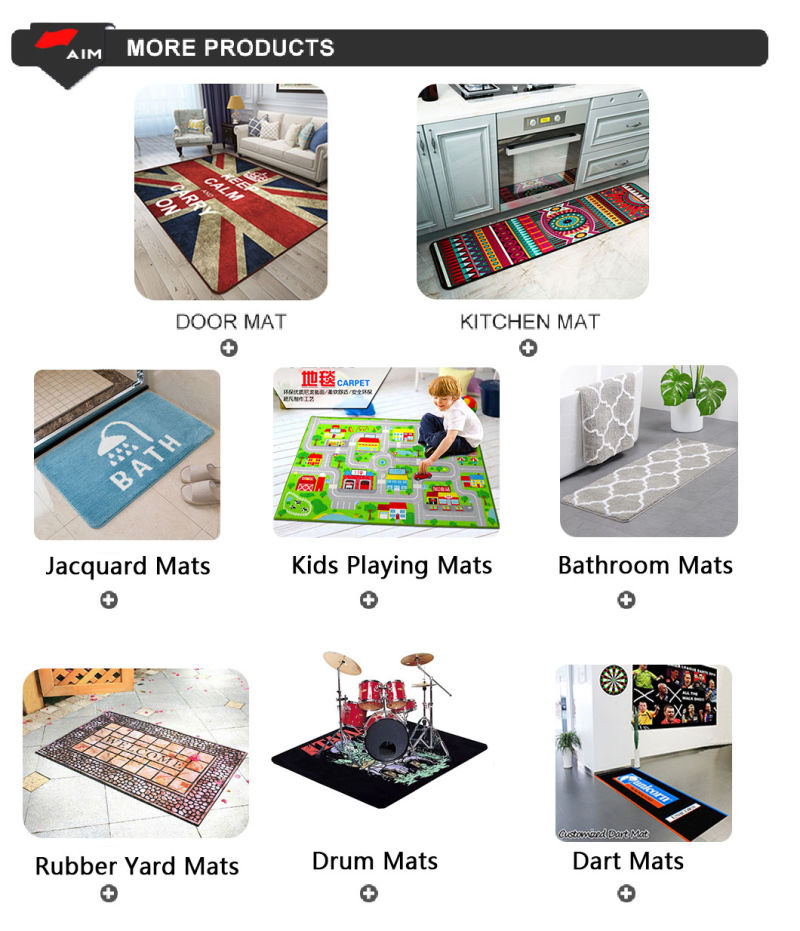Customized Modern Waterproof PVC Material Printing Anti-Slip Kitchen Carpet Floor Mat