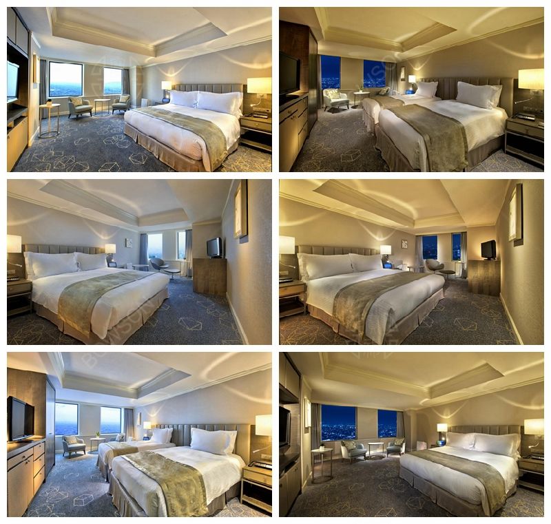 Modern Hotel Double Bedroom Furniture Sets for 5 Star Bedroom