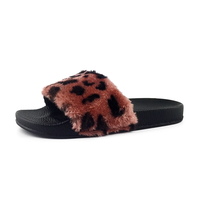 Greatshoe Wholesale Fur Slippers for Women, Fur Slides Women, Custom Faux Fur Slide Sandal Ladies Slippers