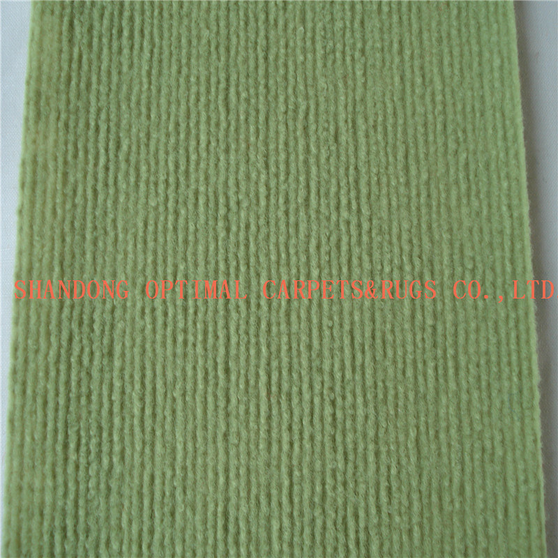 Non Woven Fabric Exhibition Carpet Needle Punch Rib Striped Carpet