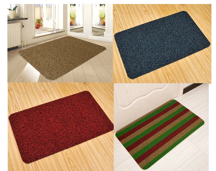 Anti-Slip Dust Proof PVC Backing Artificial Grass PP Floor Mat