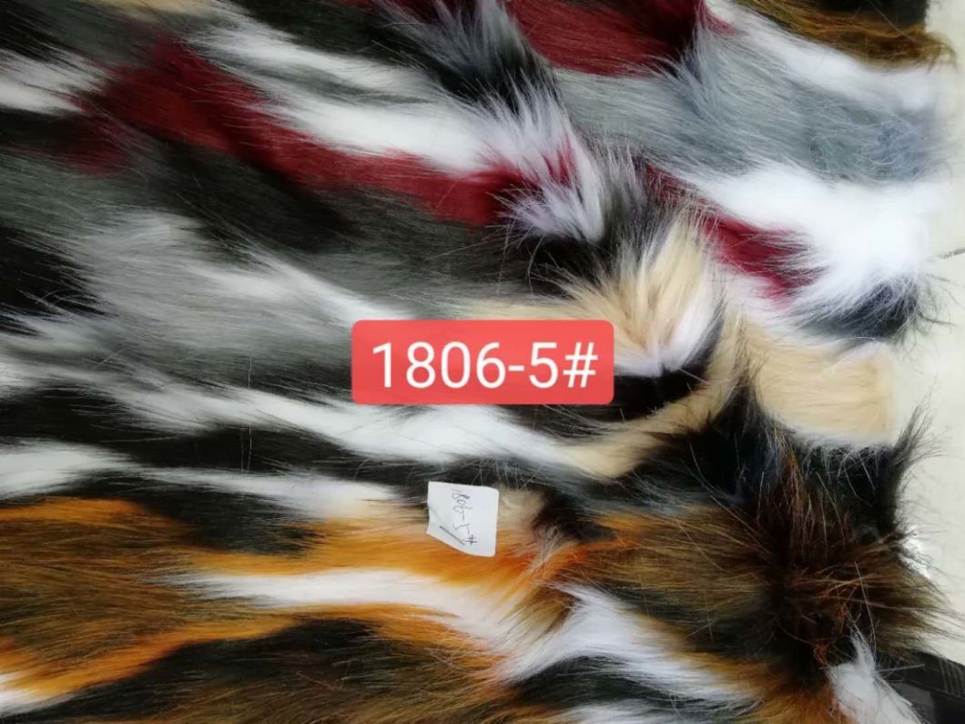 China Supplier High Quality Wholesale Stock Lot Jacquard Faux Fur Fabric Fake Fur