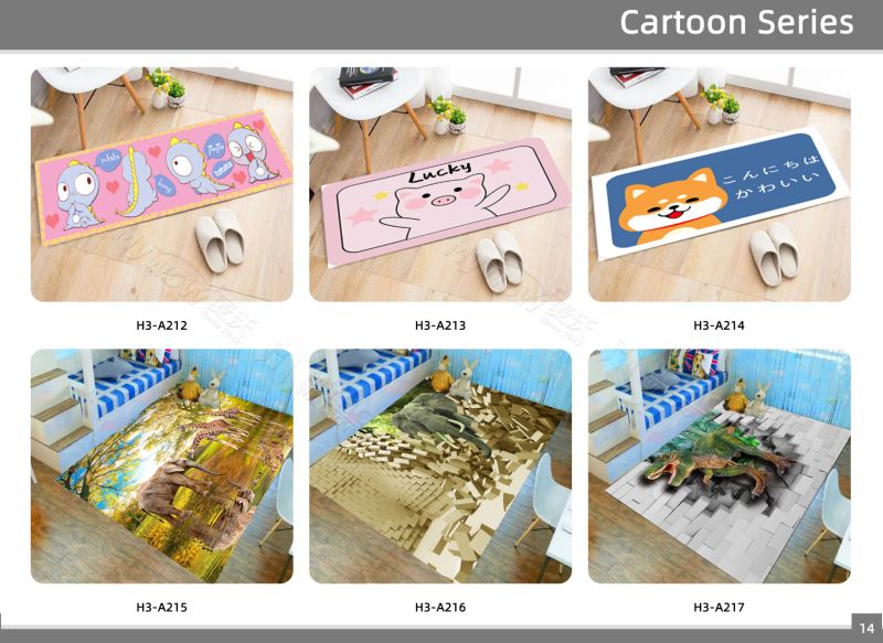 Anti Slip Rectangle Floor Carpets for Home