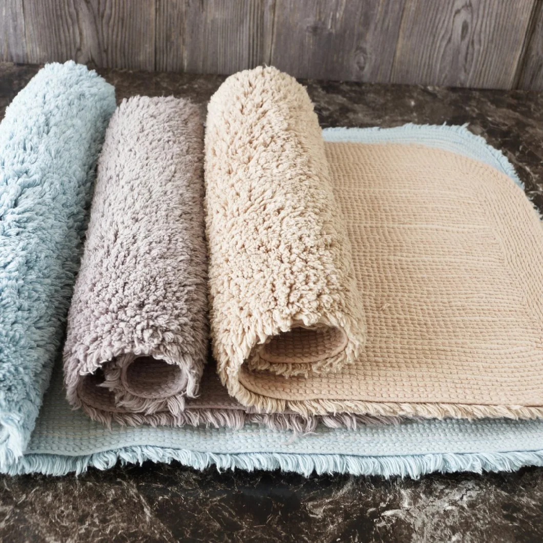 Cotton 3 Piece Bath Rugs Sets for Bathroom