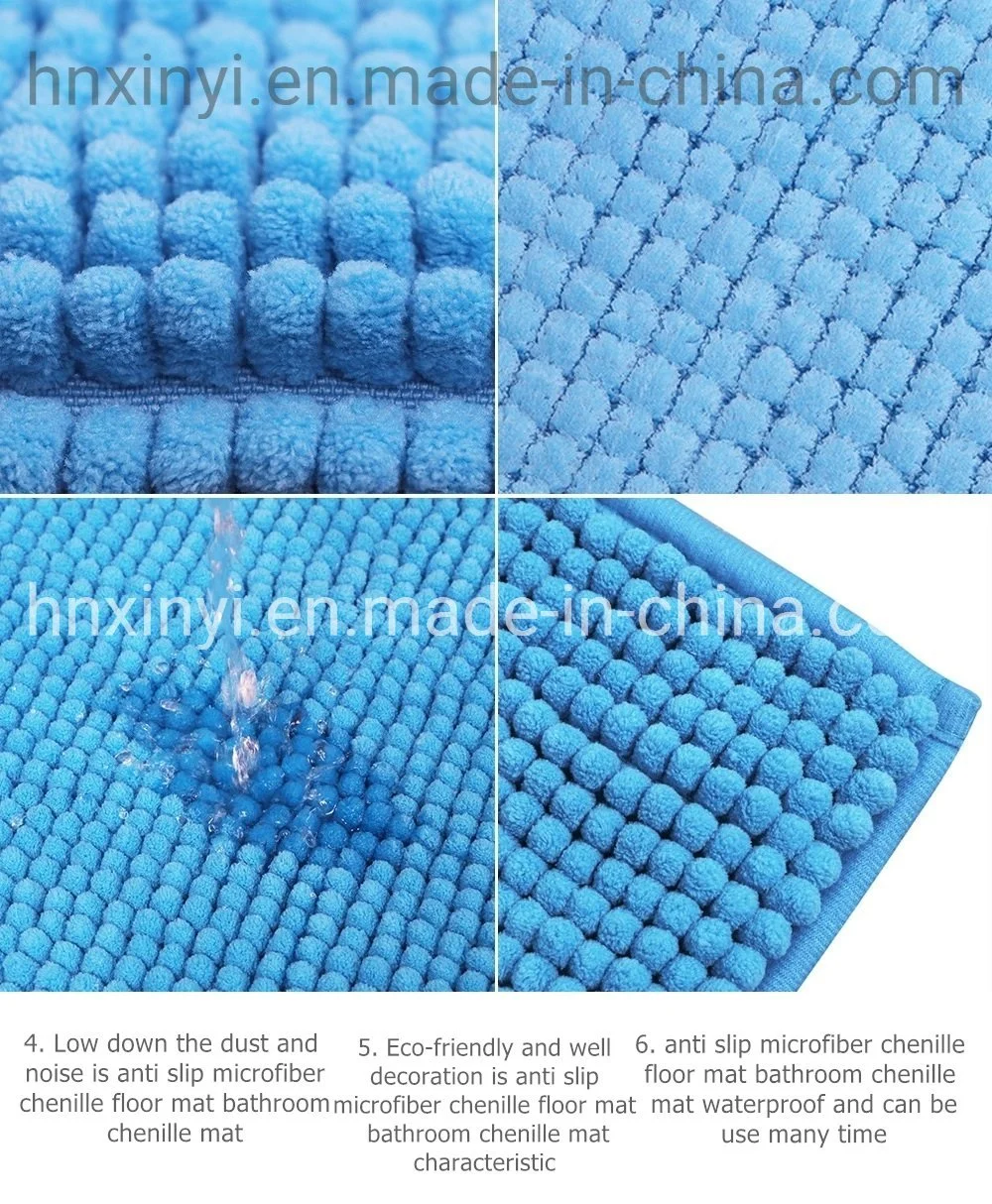 Non Slip Shaggy Chenille Braided Rugs for China Factory