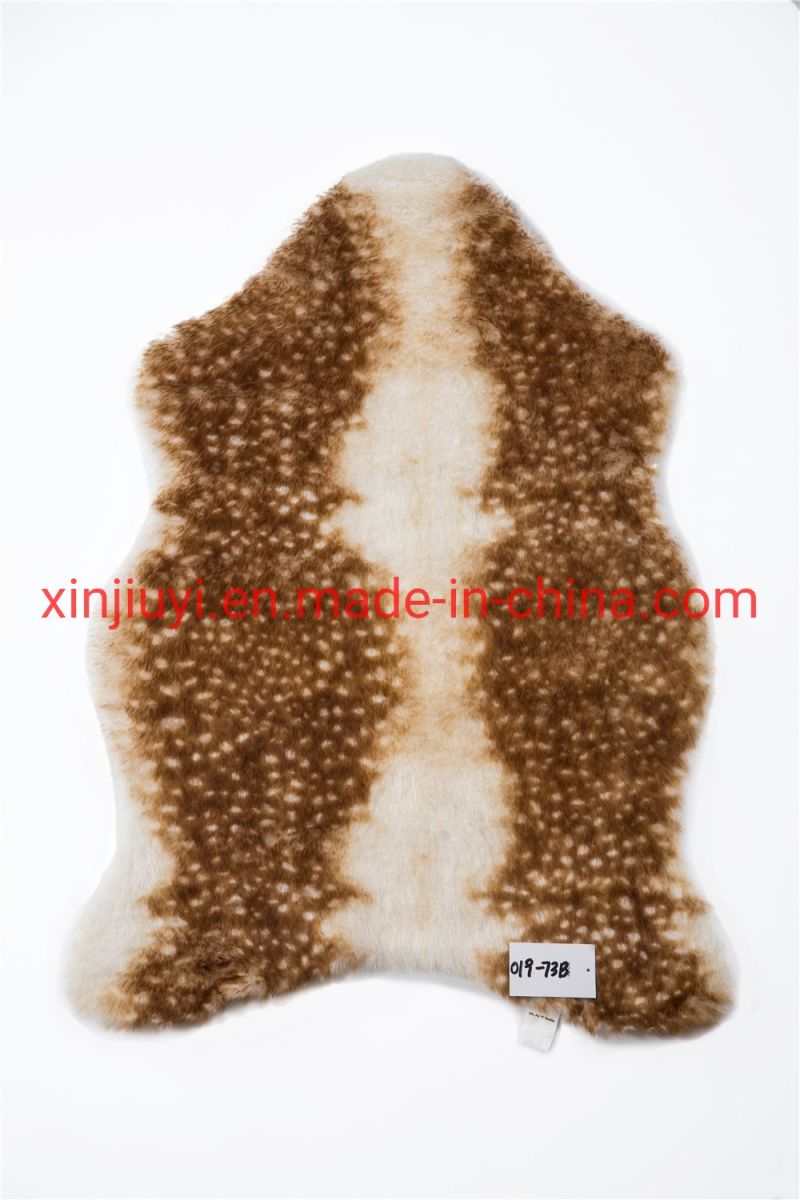 Imitation Deer Design Faux Fur Carpets/Rugs with Suede Backside