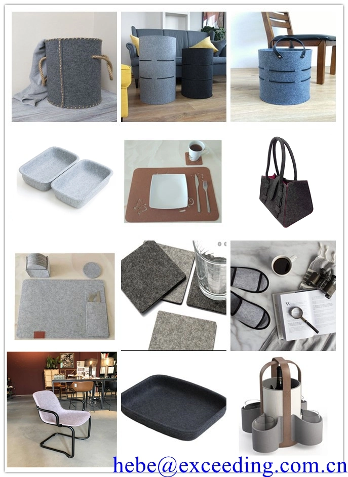 Grey Color Polyester Felt for Car Trunk Floor Carpet