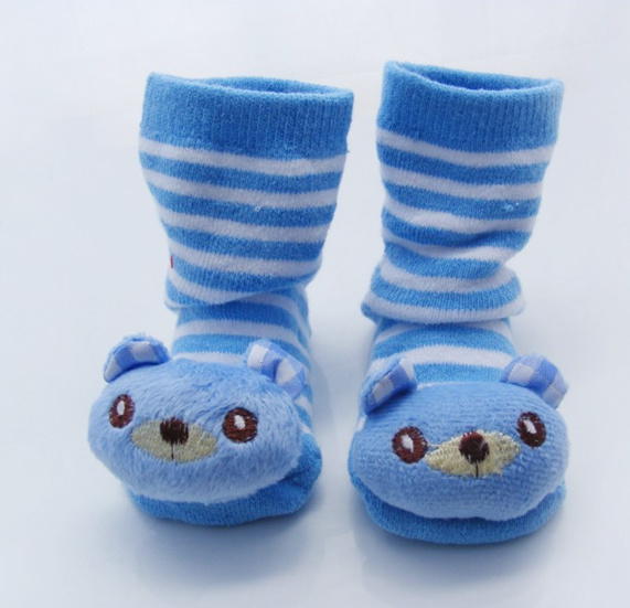 3D Baby Animal Winter Socks/Turn Cuff with Animal Toys