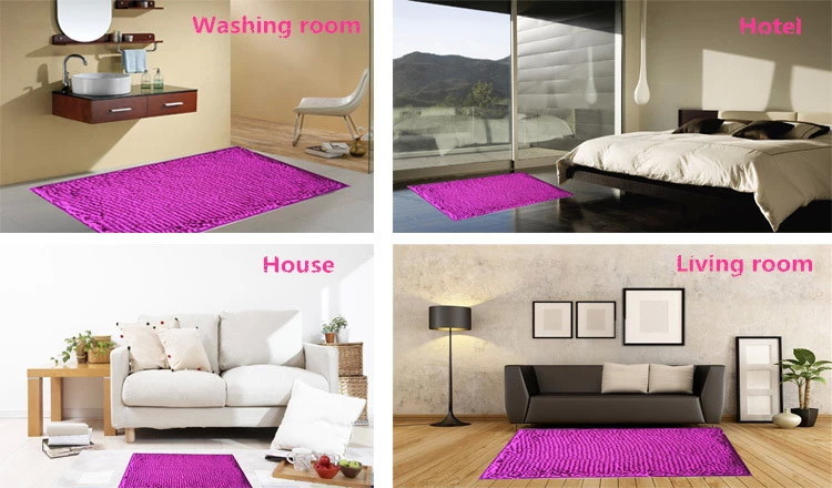 Bath Rugs Beautiful Design Soft Chenille Bath Room Bedroom Non Slip