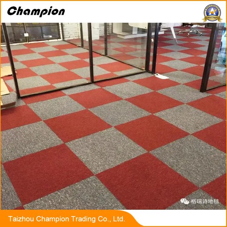 Dl 900 100% Polypropylene PVC Fire Resistant Removable Commerical Decorative Modern Design Carpet Tiles