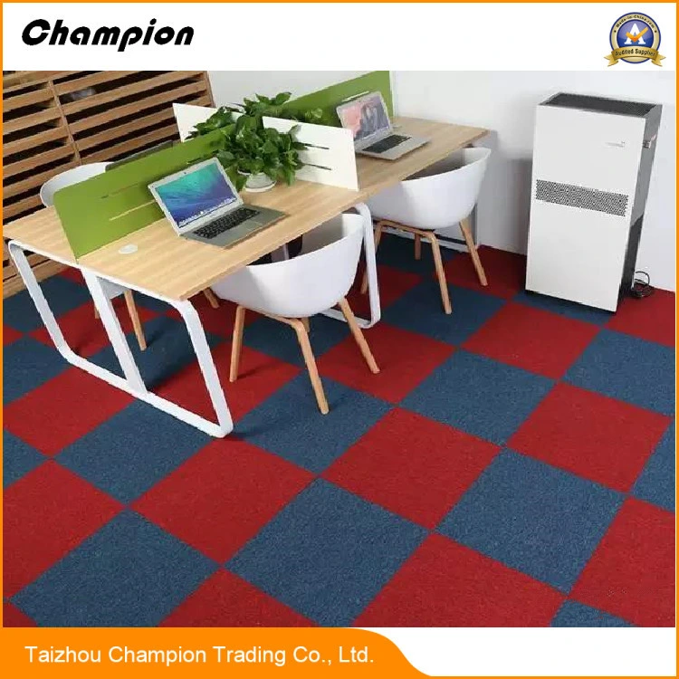 Dl 900 100% Polypropylene PVC Fire Resistant Removable Commerical Decorative Modern Design Carpet Tiles