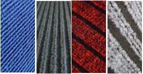 Anti-Slip Durable Anti-Slip PVC Backing Double Striped Floor Mat