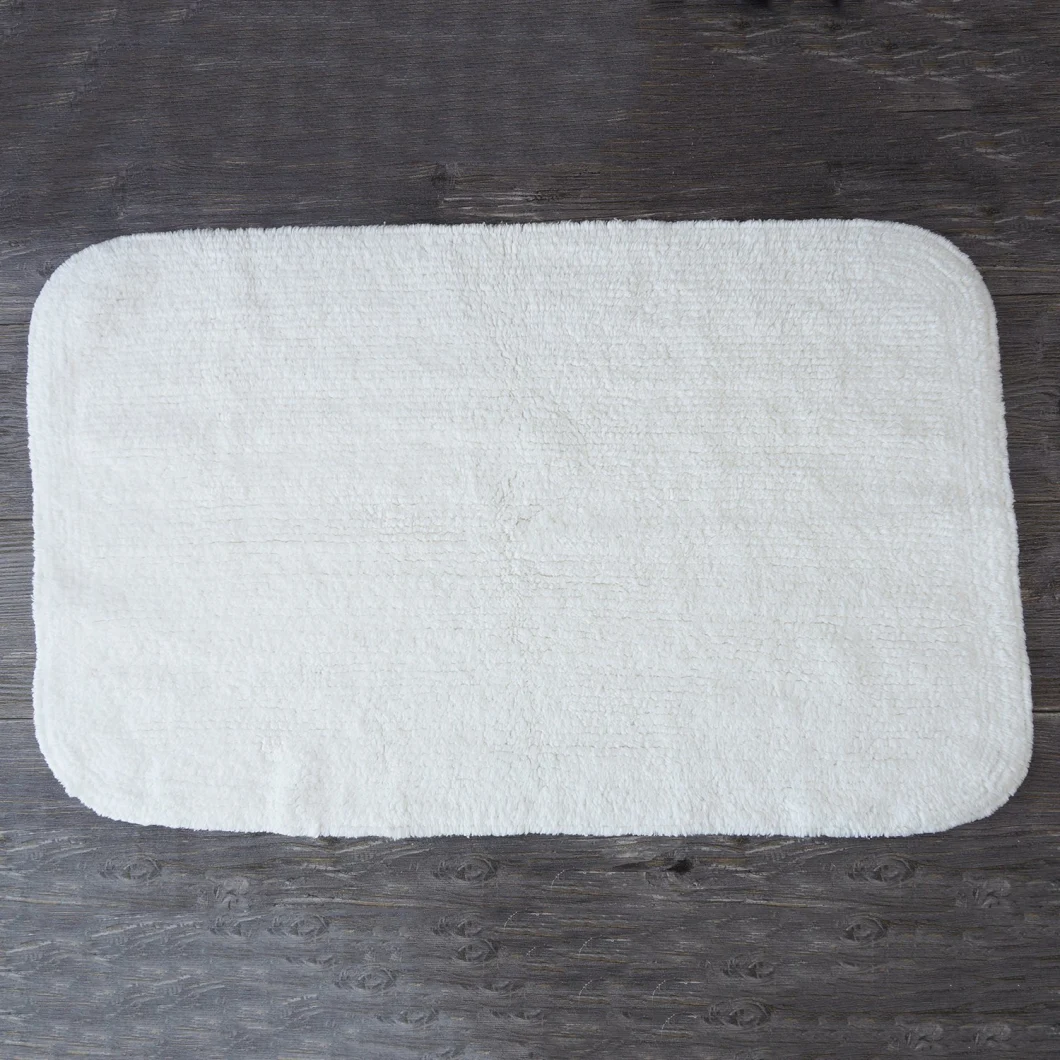 Bath Rug Cotton Set White Floor Rug for Hotel