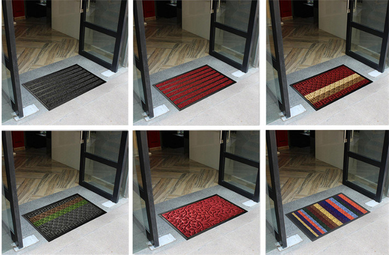 Washable Floor Carpet Rubber Door Mat Anti-Slip Floor Mat for Home/Office
