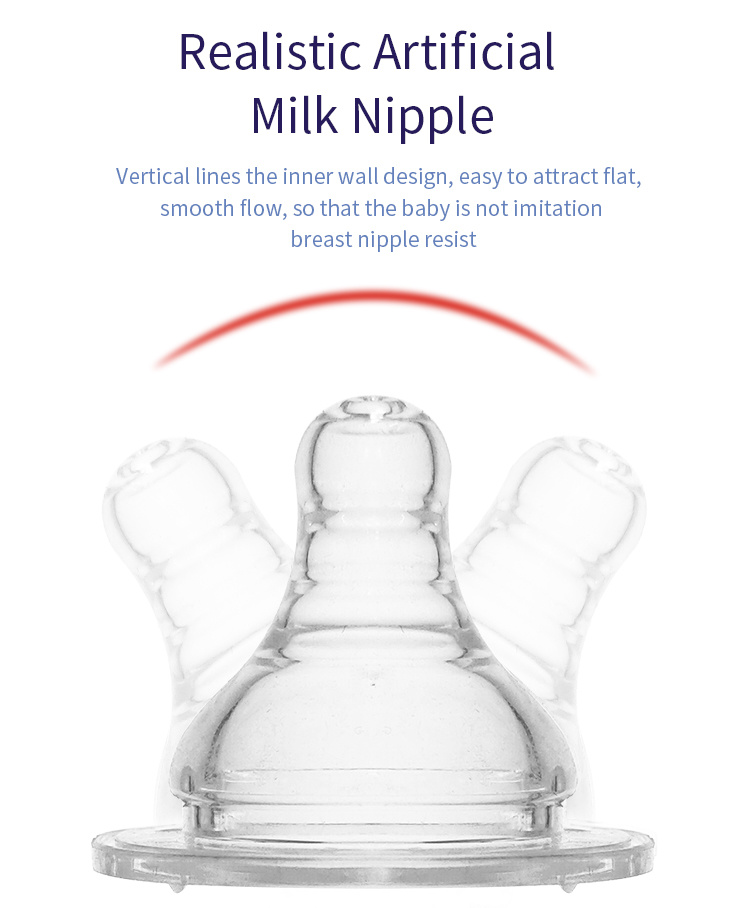 Wide Neck PPSU Baby Feeding Bottle with Handle Animal Print