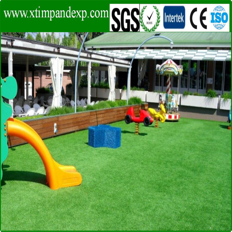 3 Colors Full Green Artificial Turf with UV Resistance