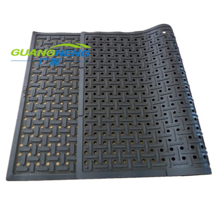 Oil Resistant Drainage Rubber Mat/Anti-Fatigue Deck Rubber Mat, Colorful Kitchen Mat