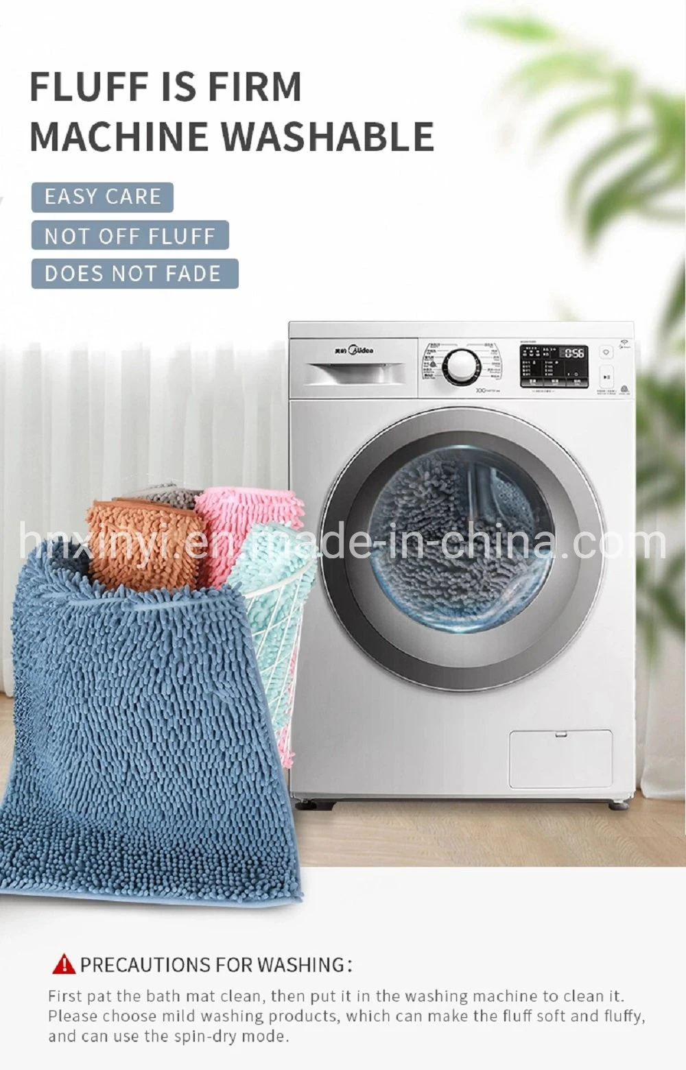 Non Slip Shaggy Chenille Braided Rugs for China Factory