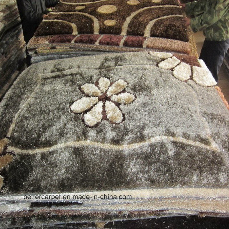 Geometric Design Rugs Carpet Popular Shaggy Long Pile Carpet with Cotton Backing
