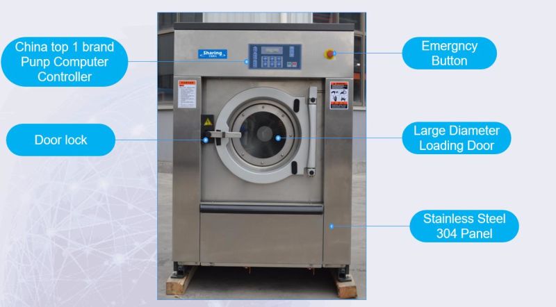25kg Industrial Laundry Washing Machine for Hotel and Laundry Shop